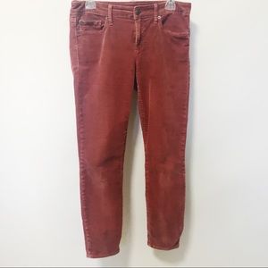 Gap Corduroy berry red skinny jeans